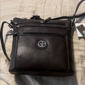Giani Bernini Dark Brown Crossbody Bag